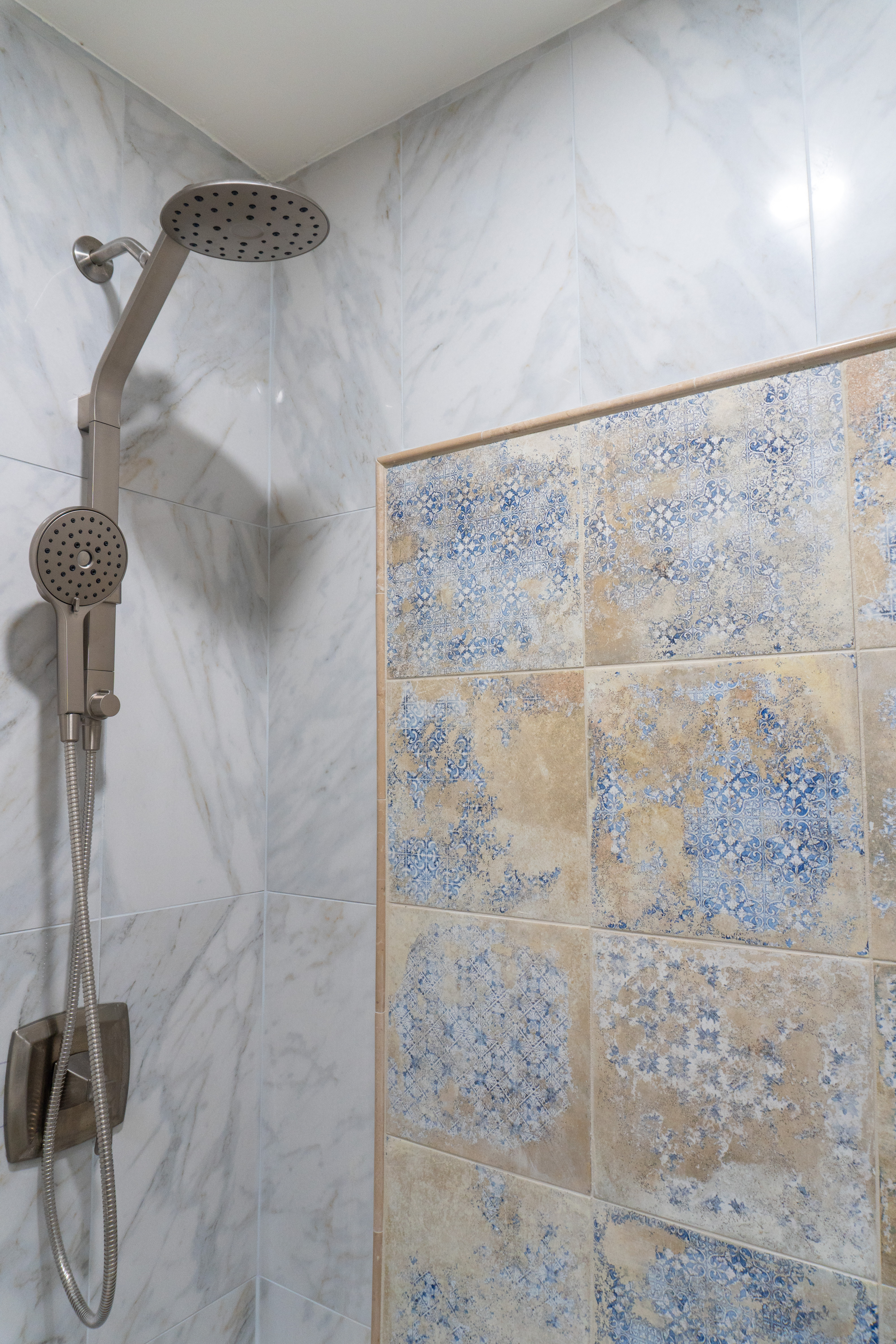 Bathroom remodel close-up