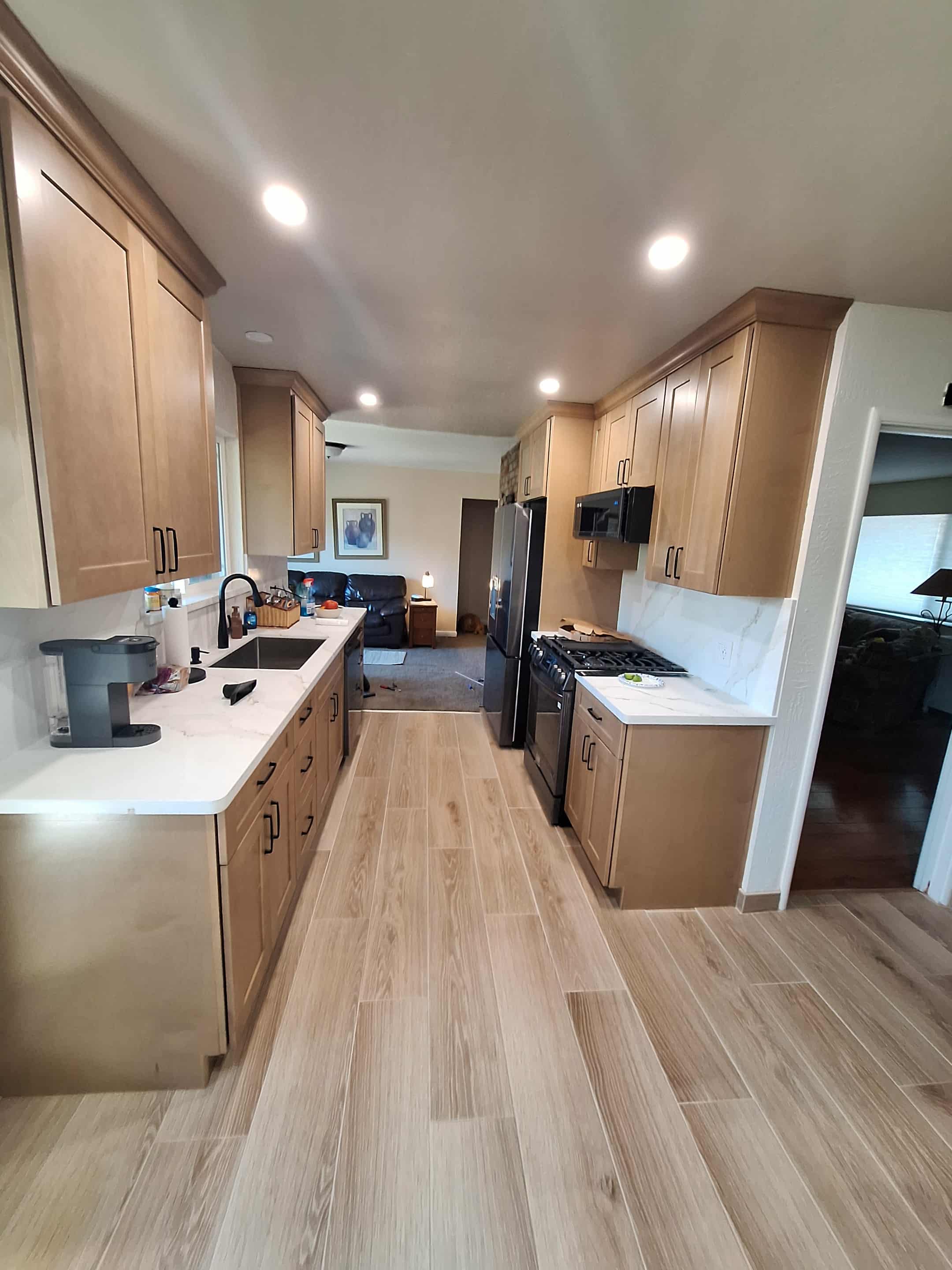 Kitchen backsplash and flooring, San Jose
